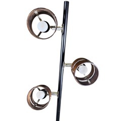 ニトリ 3灯フロアランプ／間接照明／ウッドリングデザインの画像