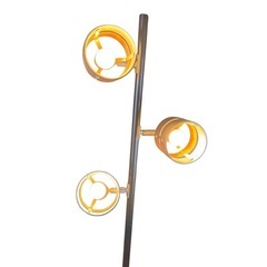 ニトリ 3灯フロアランプ／間接照明／ウッドリングデザインの画像