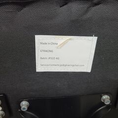 J1804【リユースのサカイ柏店】ゲーミングチェア　GTRACING　ブラック/グリーン　クリーニング済　の画像