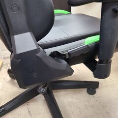 J1804【リユースのサカイ柏店】ゲーミングチェア　GTRACING　ブラック/グリーン　クリーニング済　の画像