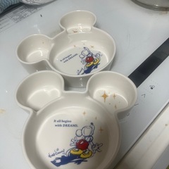 プレート　陶器　ミッキーの画像