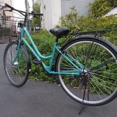 ２７インチの自転車です。ＬＥＤオートライト、前後タイヤ新品交換済みです。の画像