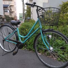 ２７インチの自転車です。ＬＥＤオートライト、前後タイヤ新品交換済みです。の画像