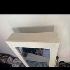 木製 脚付き スタンドミラー 全身鏡 ミラージュエリーキャビネットの画像