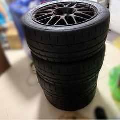 ランエボ7純正ホイール+タイヤ（NANKANG CR-sS）の画像