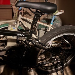 【美品】3.0メガファットバイク 自転車 26インチ 6段ギア CORE FAT CROSS WOOD 430mm低床フレームの画像