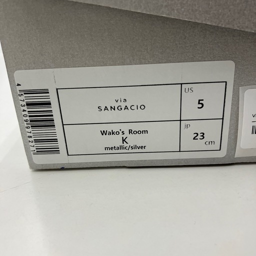 ★ジモティー割引10%★スニーカー 23cm viaSANGACIO メタリックシルバー《リサイクルショップドリーム次屋店》☆尼崎市若王寺☆