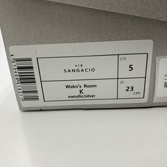 ★ジモティー割引10%★スニーカー 23cm viaSANGACIO メタリックシルバー《リサイクルショップドリーム次屋店》☆尼崎市若王寺☆の画像