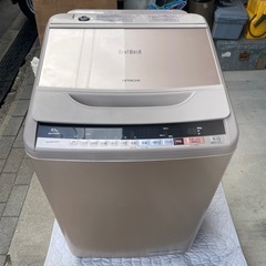 f●■日立・全自動電気洗濯機10kg【ビートウォッシュ/BW-V100B】シャンパンカラー・大型/大容量の画像