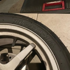 スズキ インチアップZZ フロントフォーク　ステム　ホイール　タイヤセットの画像