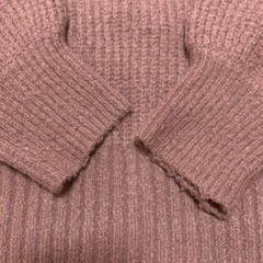 ハイネック ニット ブラウン Fサイズの画像