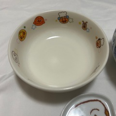 アンパンマン　食器セット　どんぶり　小皿の画像