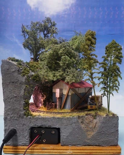 12/25まで掲載　1/48 Oナロー　9mm 鉱山簡易作業軌道 レイアウト