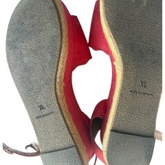 GU フリルサンダル レディース XLサイズ（24.5cm）赤みオレンジ系の画像