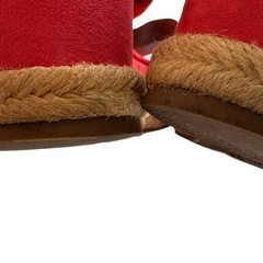 GU フリルサンダル レディース XLサイズ（24.5cm）赤みオレンジ系の画像