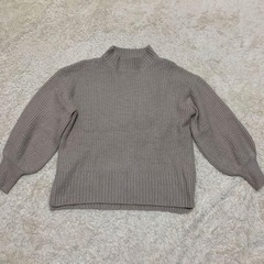 RETRO GIRL ハイネックニット アイボリー Fサイズの画像