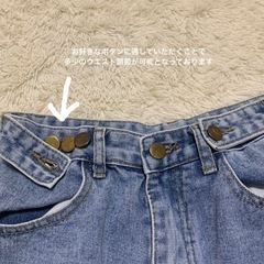 デニムショートパンツ ライトブルー Sサイズの画像