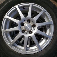 【ホイール付きタイヤ 4本セット】 15インチ／PCD100／5穴 タイヤ：195/65R15（91H）の画像