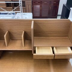 ★リユースのサカイ千葉中央店★  学習机 茶系 H76～125×D68×W100 クリーニング済み TC5377の画像