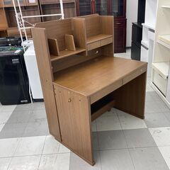 ★リユースのサカイ千葉中央店★  学習机 茶系 H76～125×D68×W100 クリーニング済み TC5377の画像