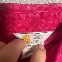Carhartt ビンテージデニムジャケット 希少色 ピンク色の画像