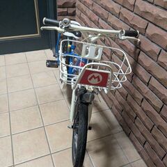 16インチ　アサヒ☆マリオカート自転車ヘルメット付きの画像