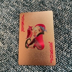 ゴールドトランプ　プラスチック製の画像