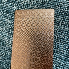 ゴールドトランプ　プラスチック製の画像