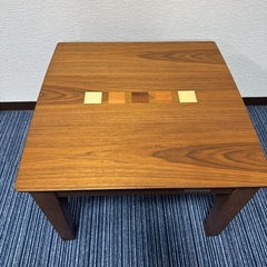 コイズミ KTR-3077 家具調コタツ　60×60cm小型　テーブル可能の画像