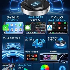 新品❣️CarPlay AI Box Android13アタブター SIMカードの画像