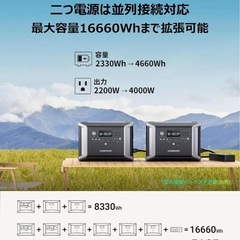 新品未使用　ポータブルポータブル電源 ダブソン DBS2300Plus 2330Whの画像