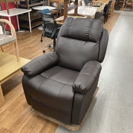 ジモティー限定価格！S756 ⭐ 手動ラウンジチェア SHIFFON Jr-S（シフォンジュニア エス）ダークブラウン 美品