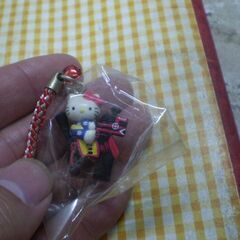 キティ(郷土玩具シリーズ/三春駒) 根付け「ハローキティ」の画像