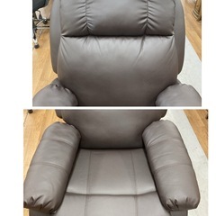 ジモティー限定価格！S756 ⭐ 手動ラウンジチェア SHIFFON Jr-S（シフォンジュニア エス）ダークブラウン 美品 の画像