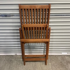 ガーデンチェア 木製 折りたたみイス 椅子の画像