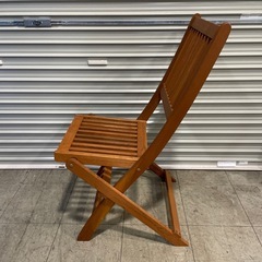 ガーデンチェア 木製 折りたたみイス 椅子の画像