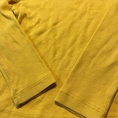 H&M オーガニックコットン Tシャツ マスタードイエロー92の画像