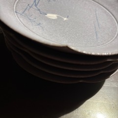 鷺の和皿　５枚セットの画像