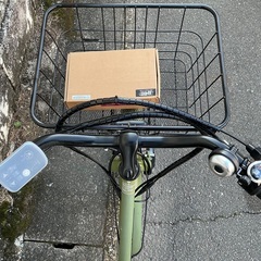 ◎今月PayPay10％還元中＜美品車＞NEOSAGE・ネオサージュ 27インチ・電動アシスト自転車・内装3段変速・グリーン・パンク無料修理券付の画像