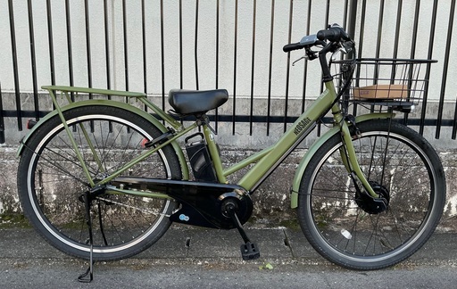 ＜整備済・美品車＞NEOSAGE・ネオサージュ 27インチ・電動アシスト自転車・内装3段変速・グリーン・パンク無料修理券付