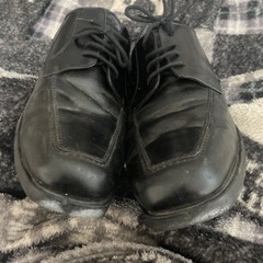 ②シューズ　ブラック就活向けの画像