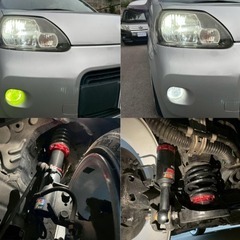 ポルテ　助手席電動　福祉車　カスタム車両　BLITZ　車高調　WORK　ホイールの画像