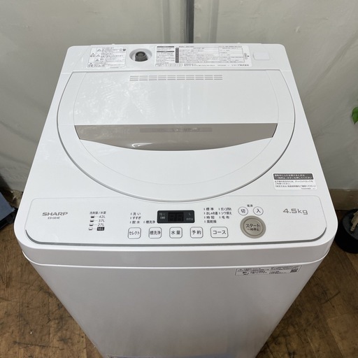 R501 ☀️ SHARP 洗濯機（洗濯4.5㎏) 21年製 ES-GE4E ⭐ 動作確認済 ⭐ クリーニング済