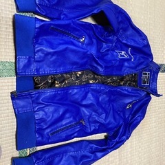 ライダーズジャケット青３ＸＬの画像