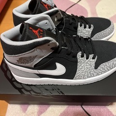 ナイキ エアージョーダン1 MID 「エレファントトゥ」27cmの画像