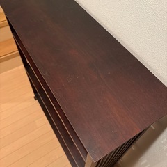 北海道民芸家具 書棚 本棚 キャビネット 北民 ゔぃnヴィンテージの画像