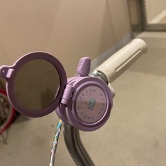 【美品】メゾピアノ 18インチ 子供用自転車 ピンクパープル 屋内保管 の画像