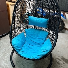 ハンキングチェア ハンモックチェア　クッション付き 美品　 の画像