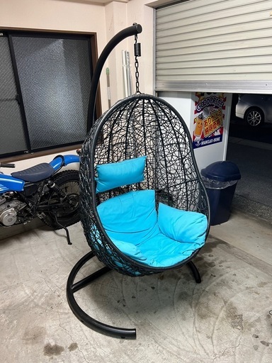 ハンキングチェア ハンモックチェア ゆりかご　クッション付き 美品