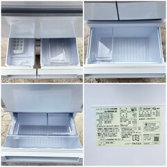 【❗️✨大型 457L✨❗️】SHARP✨冷蔵庫 🌟2022年製SJ-MW46K-W✨プラズマクラスター搭載🌟省エネモデル❗️の画像